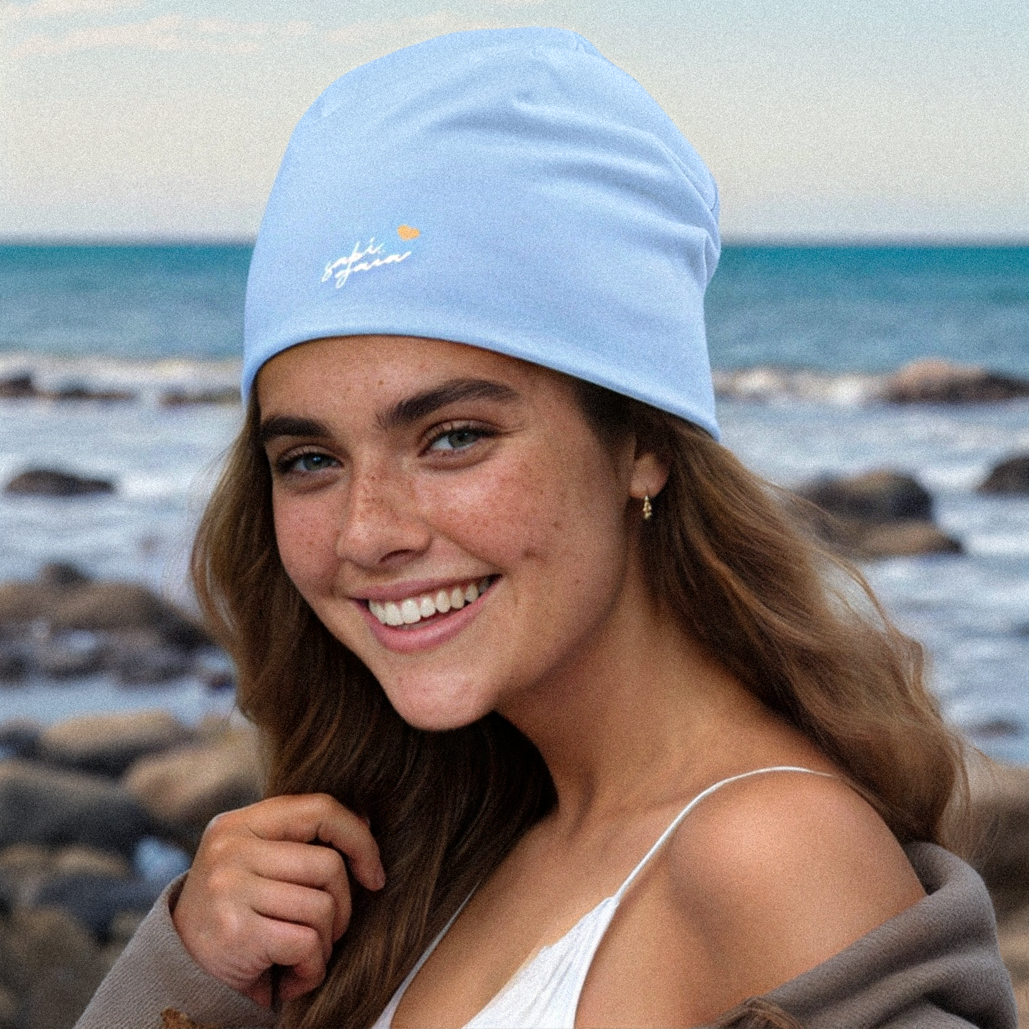 Cold Plunge Beanie in Blueberry Milk