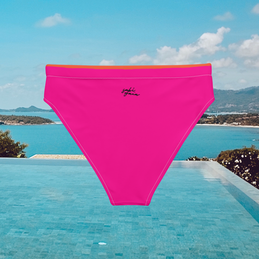 Softie Bikini Bottom in Pink & Orange 💧🔆♻️