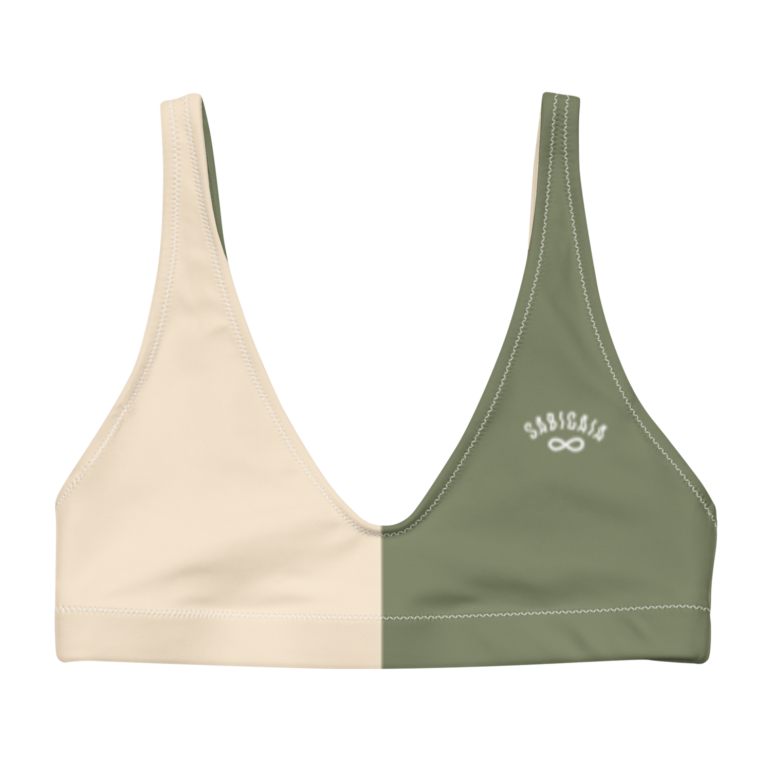 Softie Bikini Top in Vanilla & Matcha Ice Cream