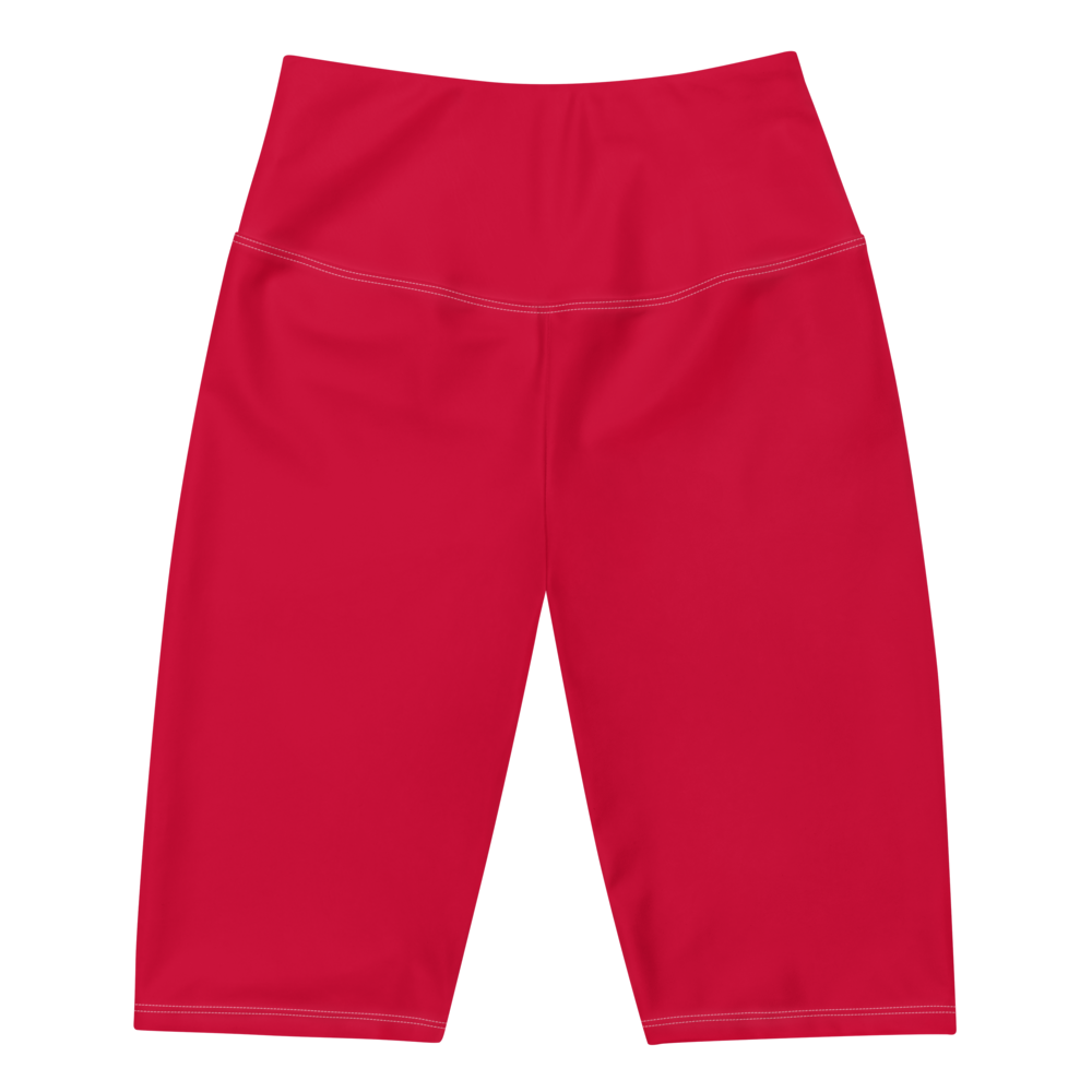 Red and 2024 white biker shorts