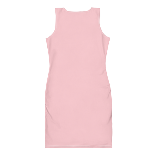 Fitted Dress in Baby Pink