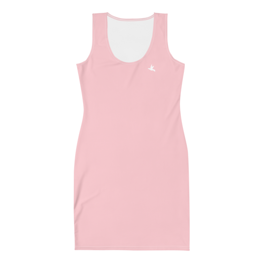 Fitted Dress in Baby Pink