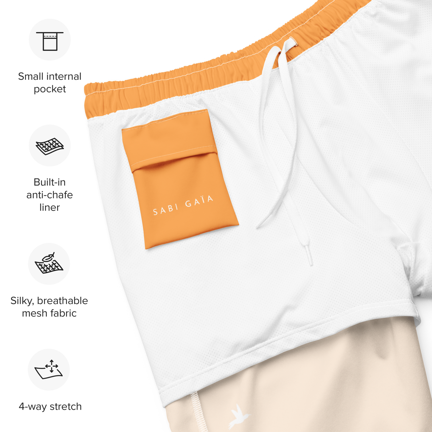 Miesten Uimashortsit Sunflower Yellow