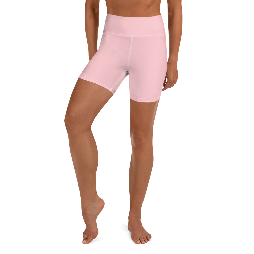 Pink 2024 yoga shorts