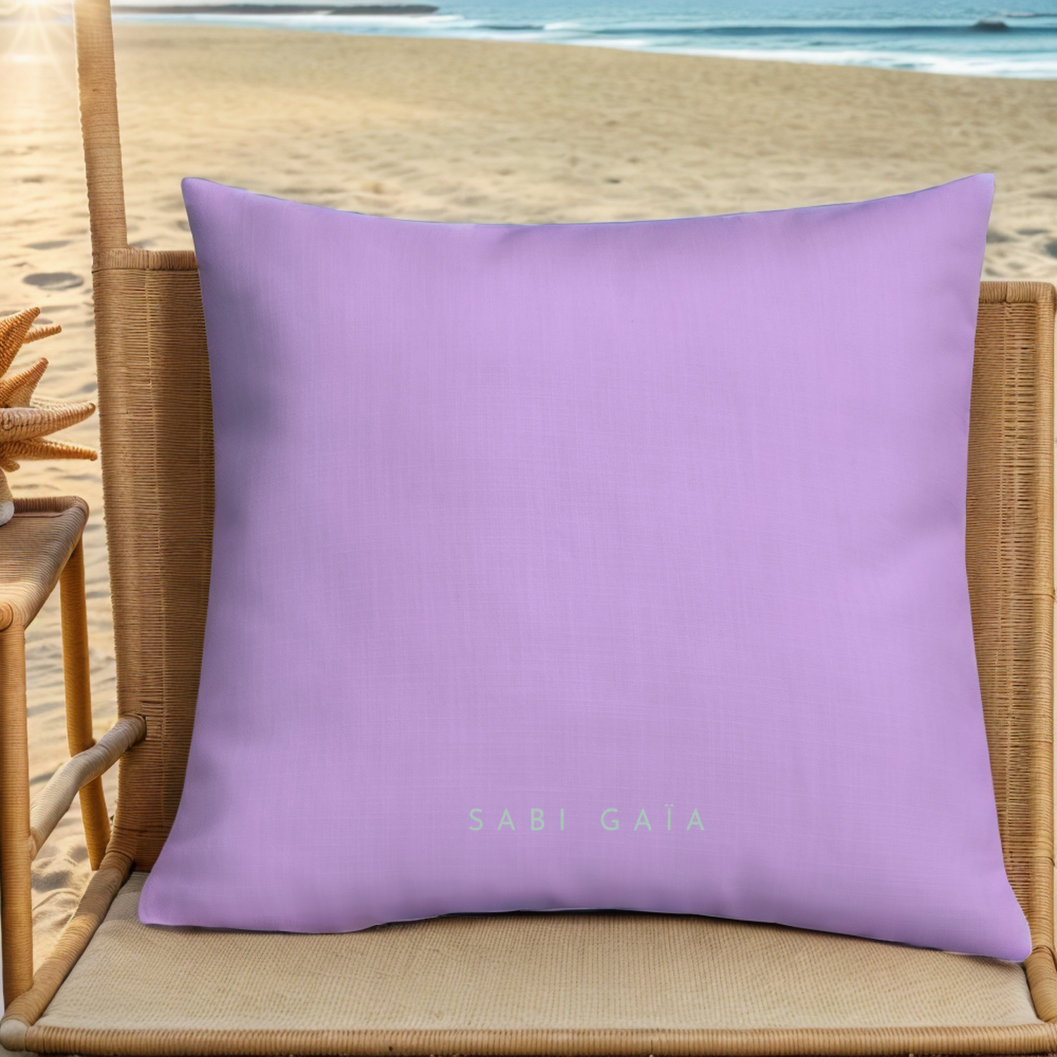 Premium Beach Pillow in Mykonos Mint