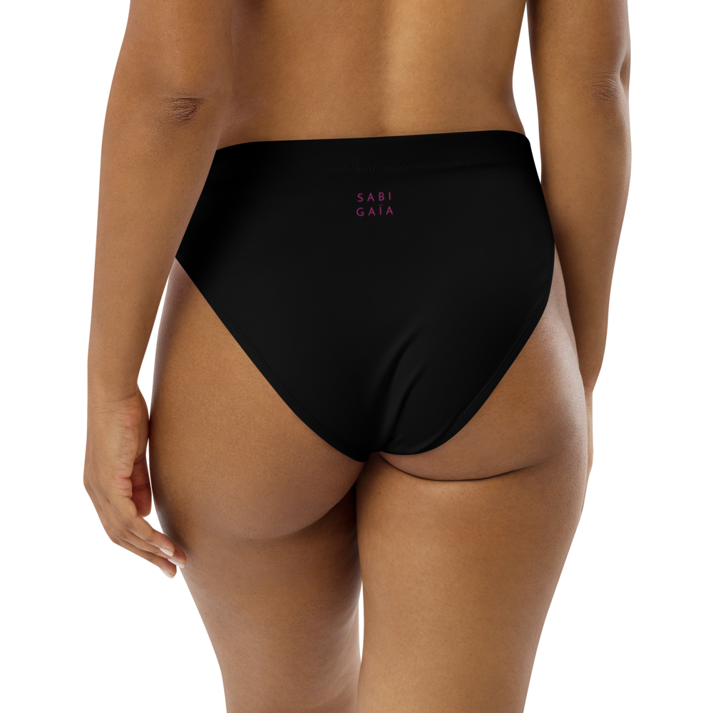 Softie Bikini Bottom in Color Pop Black 💧🔆♻️