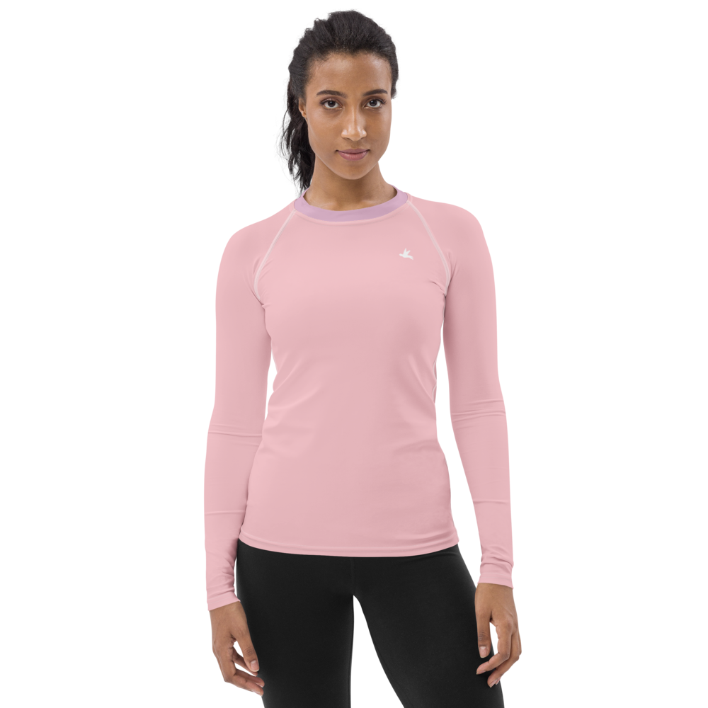 Women s Rash Guard in Baby Pink Blushed Lavender SABI GA A