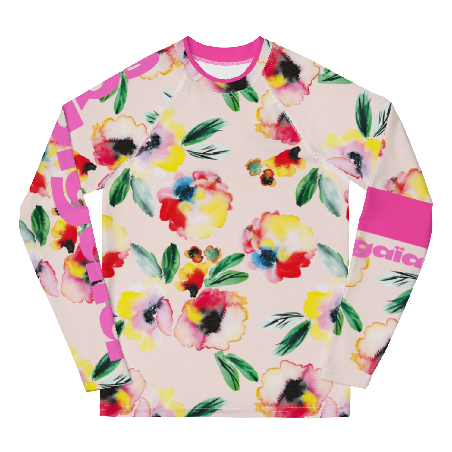Youth Rash Guard in Baby Pink Blossom 💧🔆