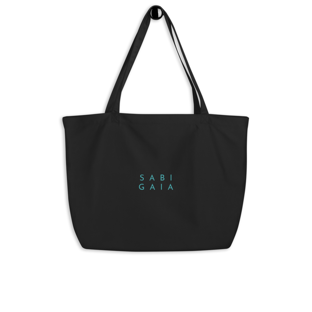 Large Organic Logo Bag in Black