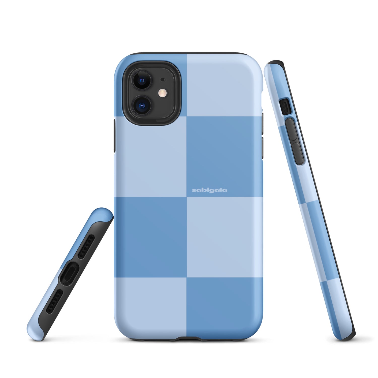 Iskunkestävät iPhone-kuoret - Color Block : Double Blue
